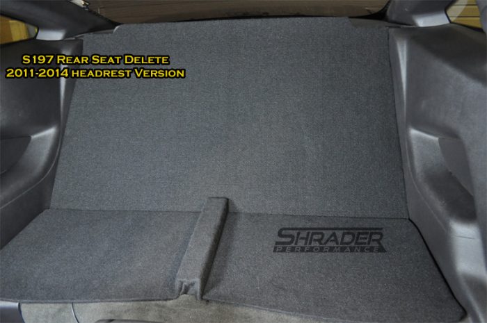 2005-2014 Mustang COUPE Rear Seat Delete