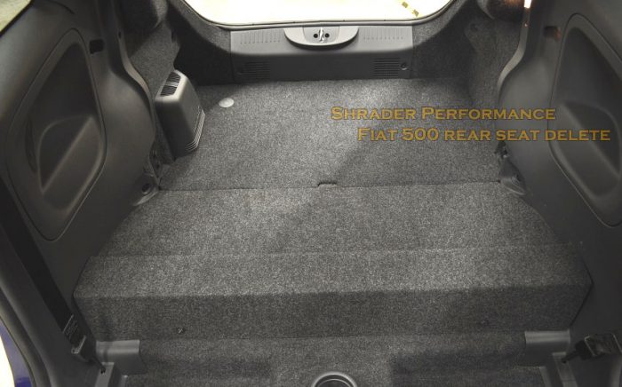 Fiat 500 Rear Seat Delete
