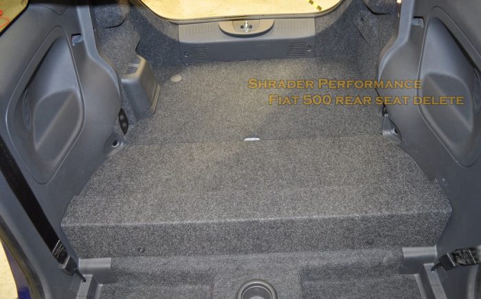 Fiat 500 Rear Seat Delete - Image 2