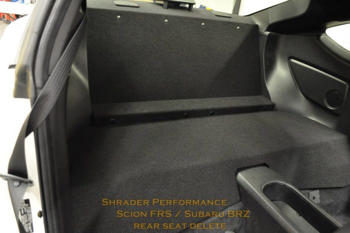 2012-21 BRZ / FR-S Rear Seat Delete