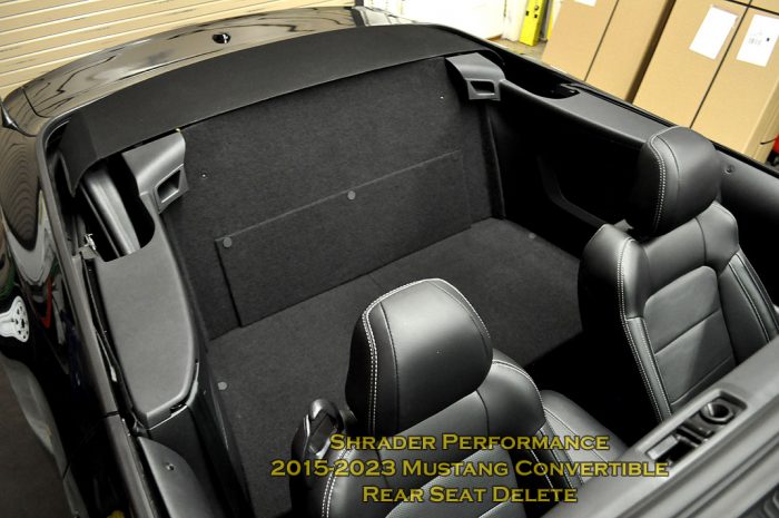 2015-23 Mustang Convertible Rear Seat Delete